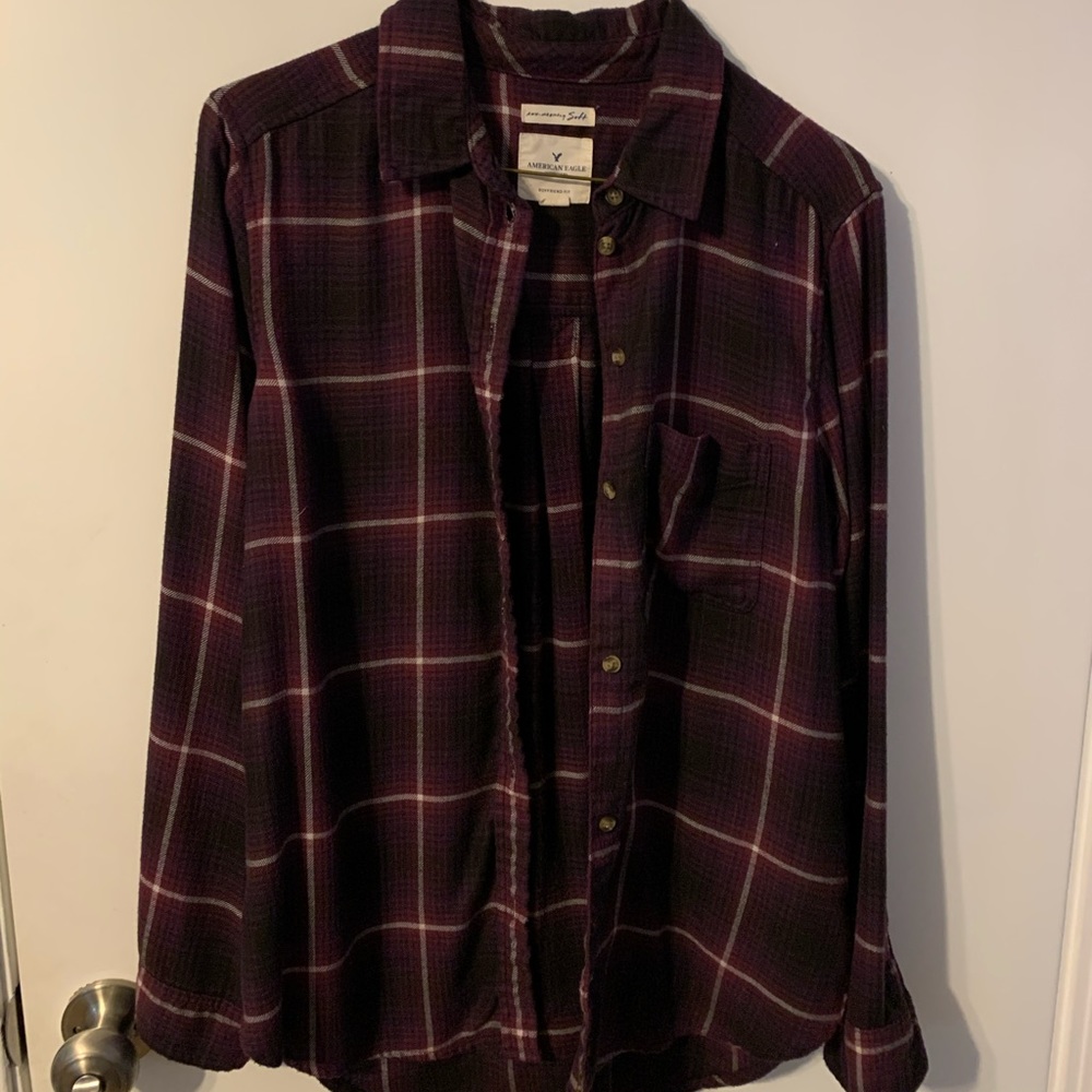 Purple American Eagle Flannel